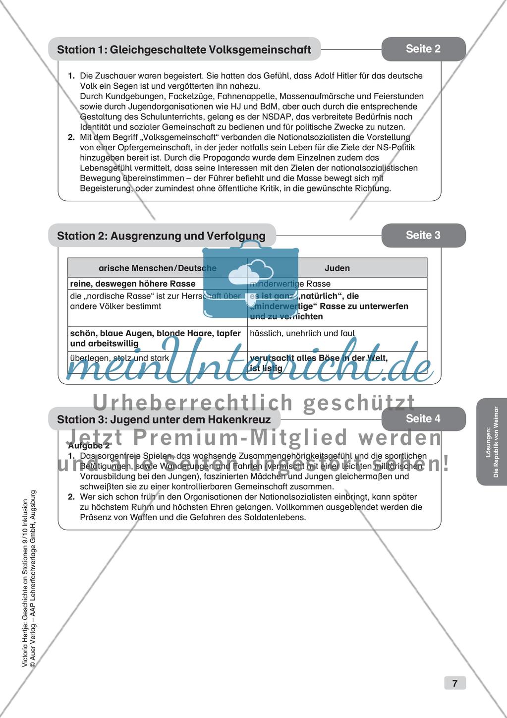 Geschichte an Stationen - Inklusion: Nationalsozialismus Preview 9