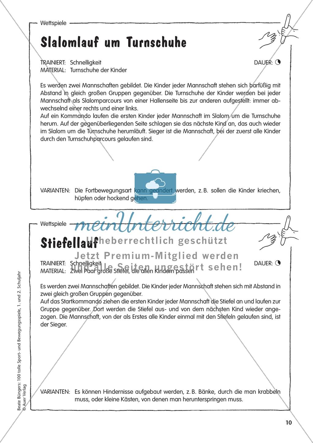 Wettläufe und Bewegungsspiele Preview 12