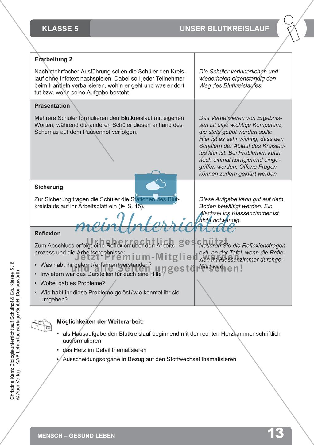 Biologieunterricht auf dem Schulhof - Mensch: Gesund leben Preview 15
