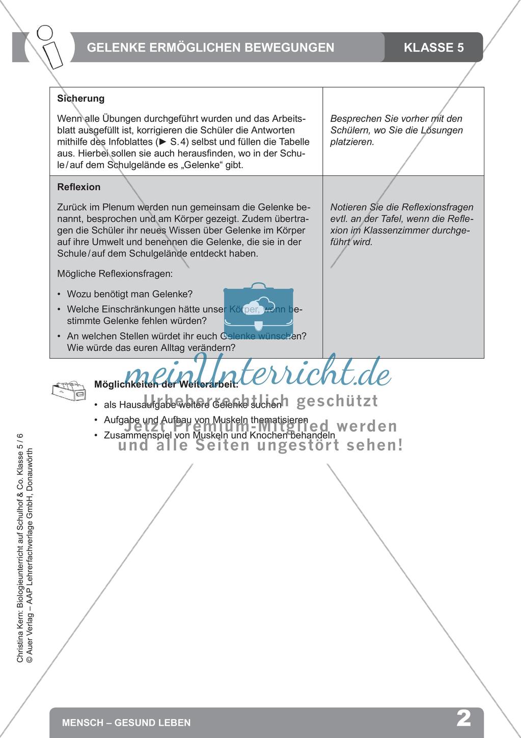 Biologieunterricht auf dem Schulhof - Mensch: Gesund leben Preview 4
