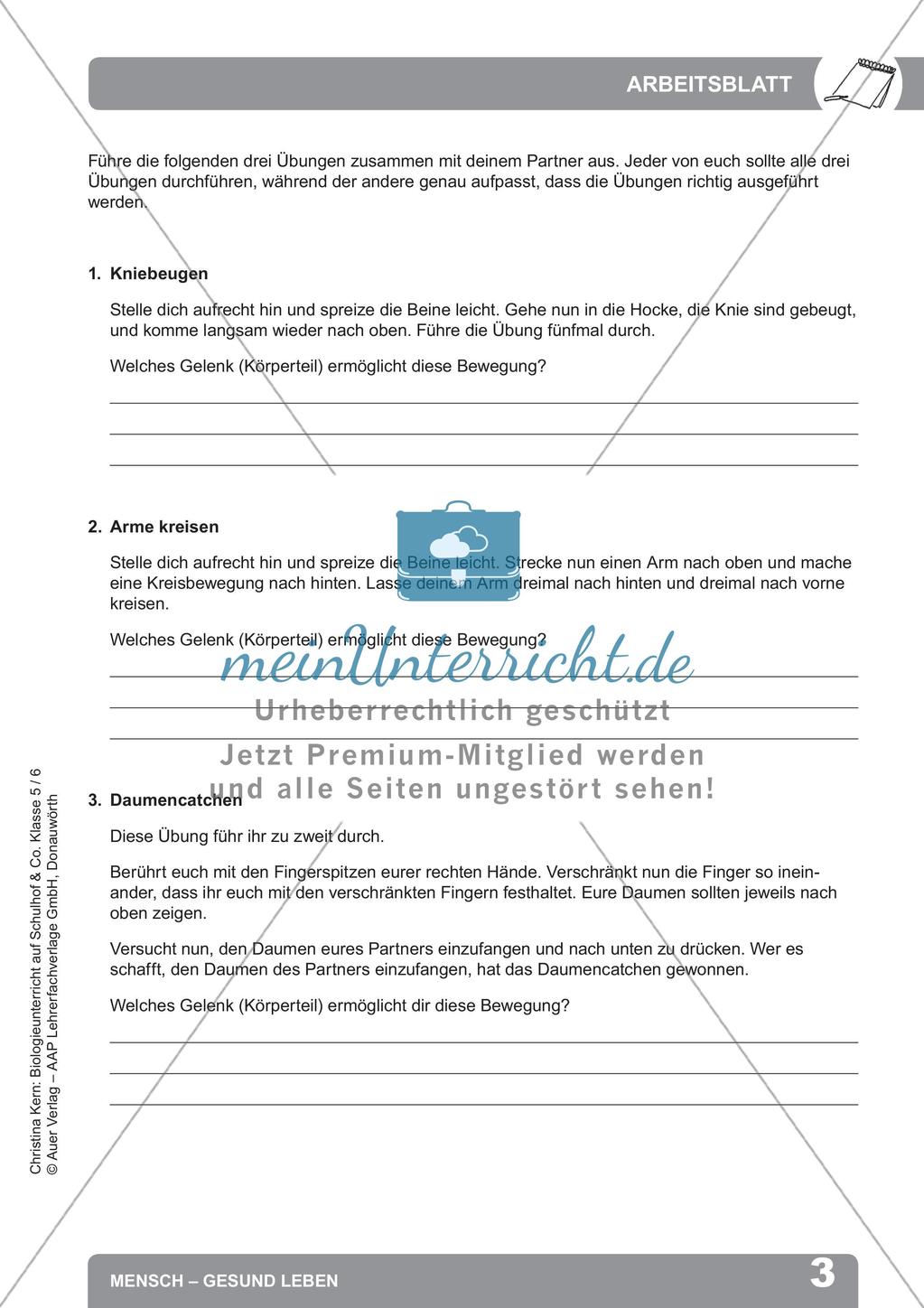 Biologieunterricht auf dem Schulhof - Mensch: Gesund leben Preview 5