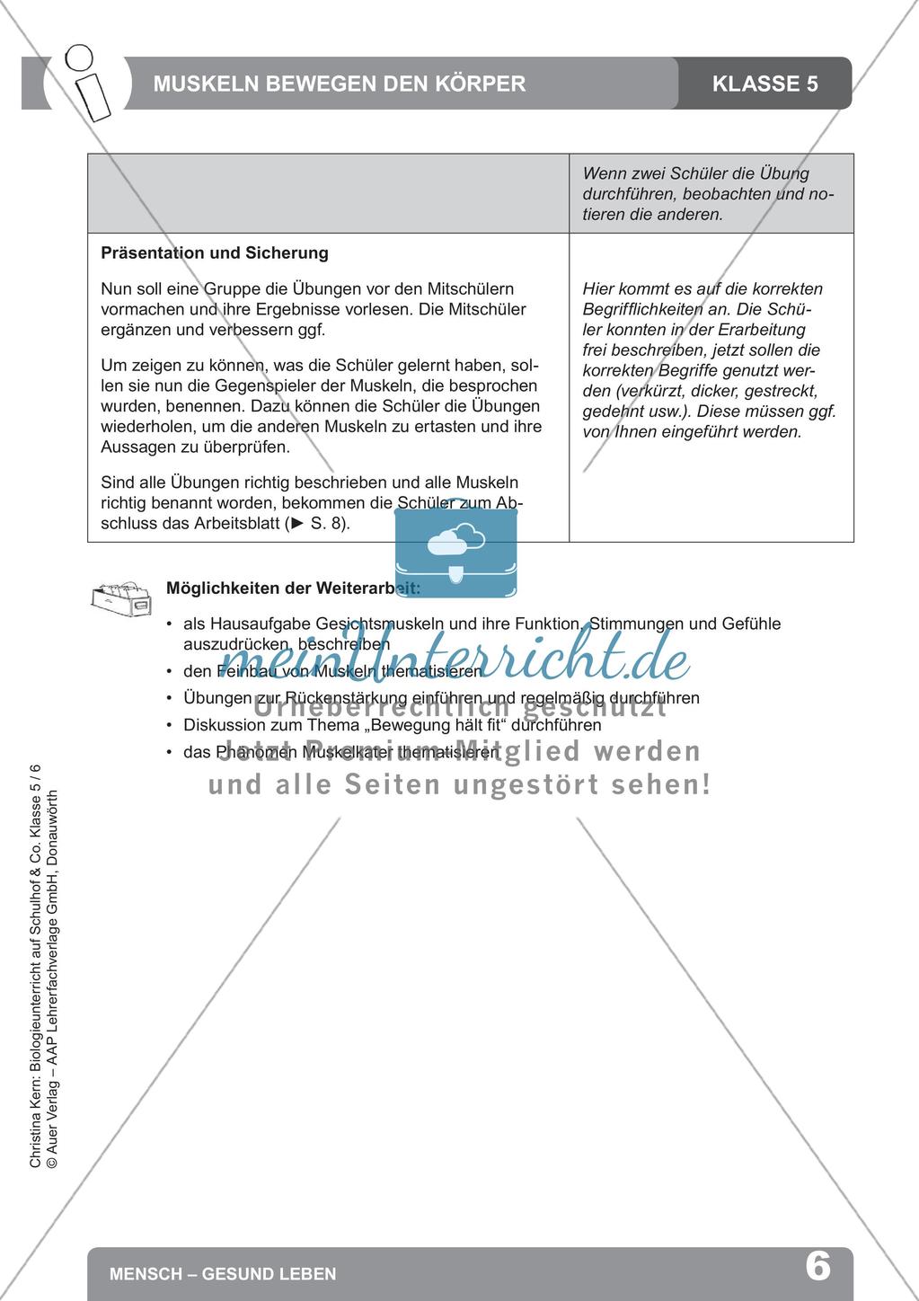 Biologieunterricht auf dem Schulhof - Mensch: Gesund leben Preview 8