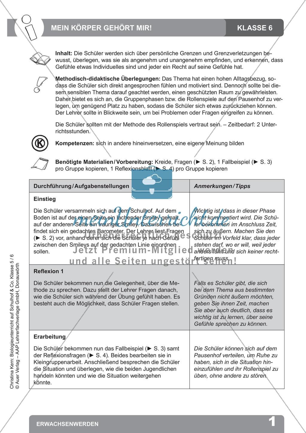 Biologieunterricht auf dem Schulhof - Erwachsenwerden Preview 3