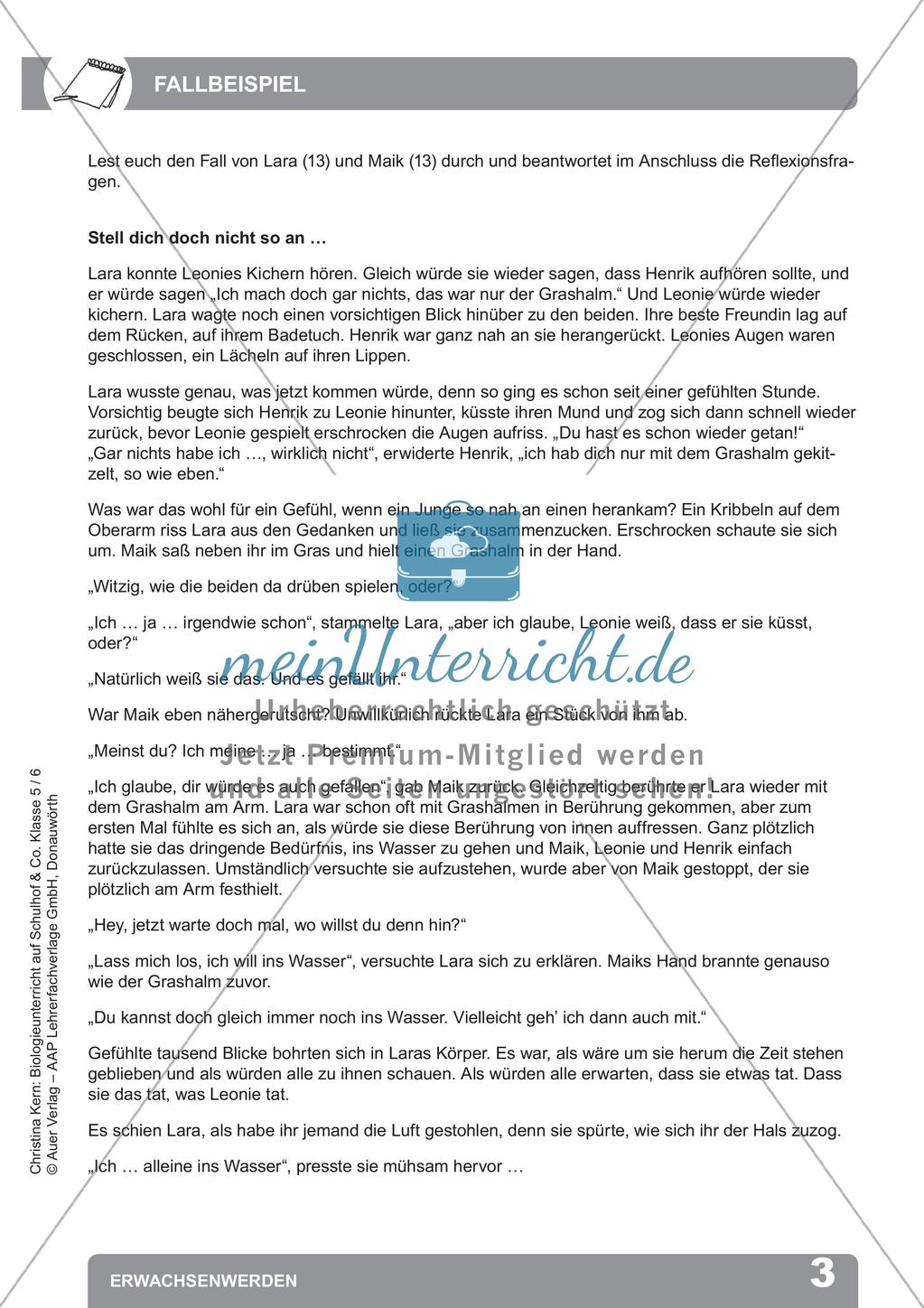 Biologieunterricht auf dem Schulhof - Erwachsenwerden Preview 5