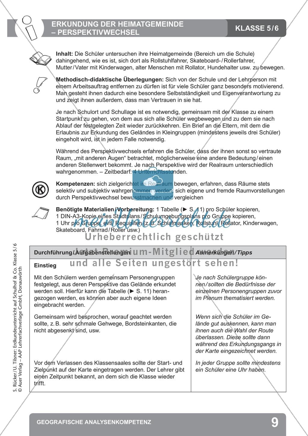 Erdkunde auf dem Schulhof: Geografische Analysekompetenz Preview 11