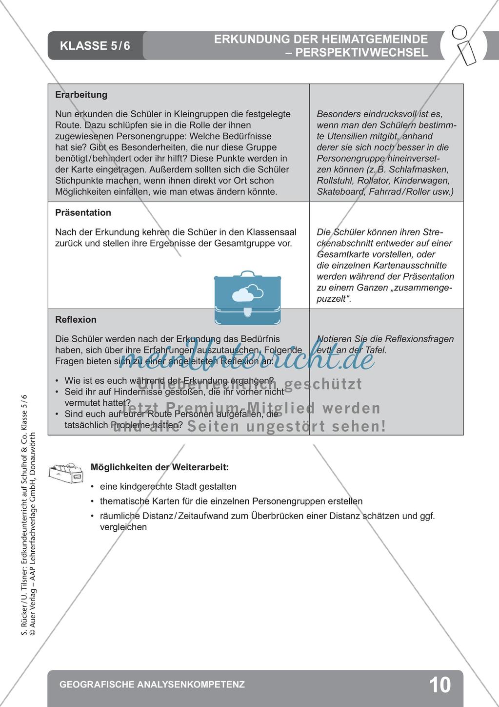 Erdkunde auf dem Schulhof: Geografische Analysekompetenz Preview 12