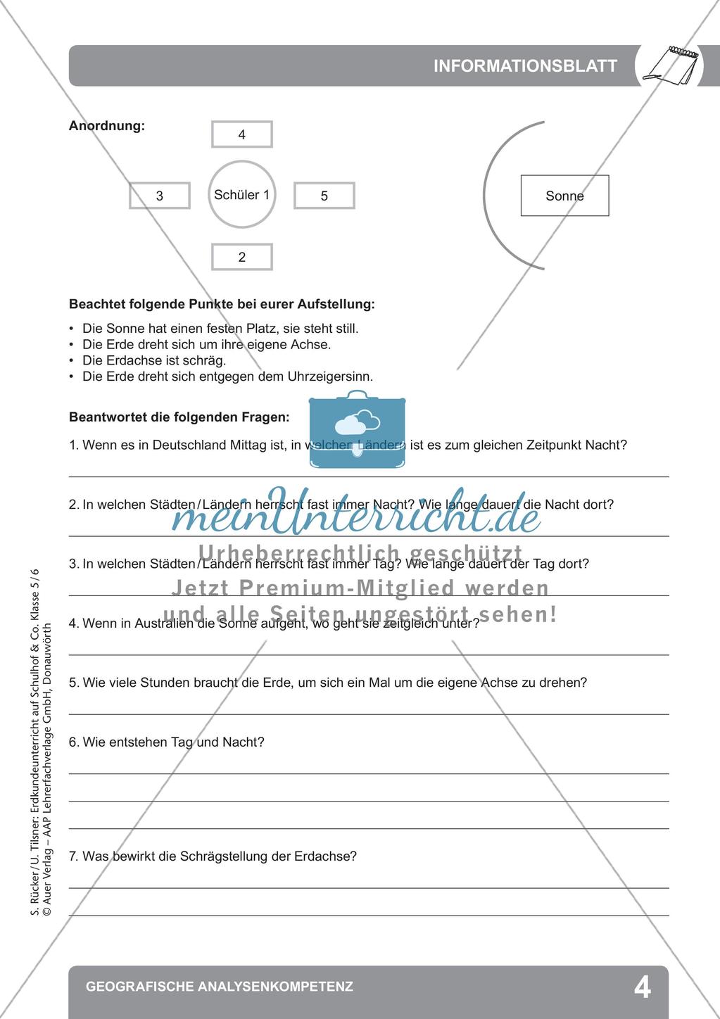 Erdkunde auf dem Schulhof: Geografische Analysekompetenz Preview 6