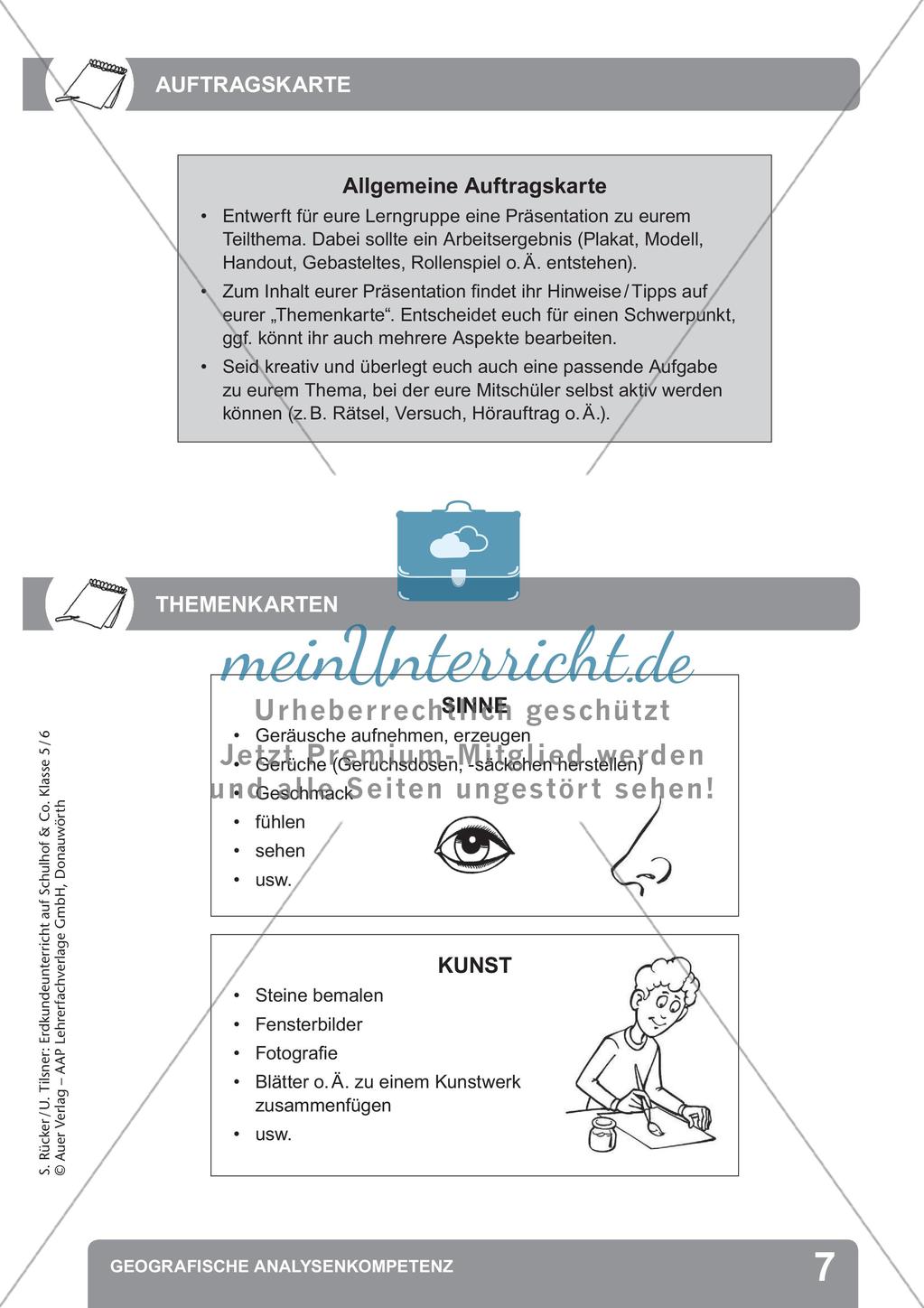 Erdkunde auf dem Schulhof: Geografische Analysekompetenz Preview 9