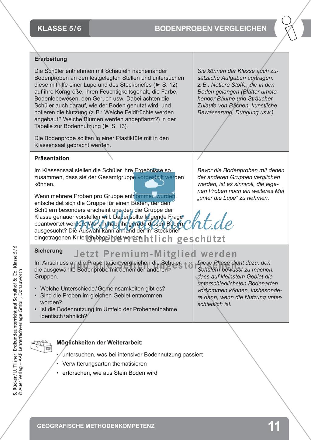 Erdkunde auf dem Schulhof: Geografische Methodenkompetenz Preview 13
