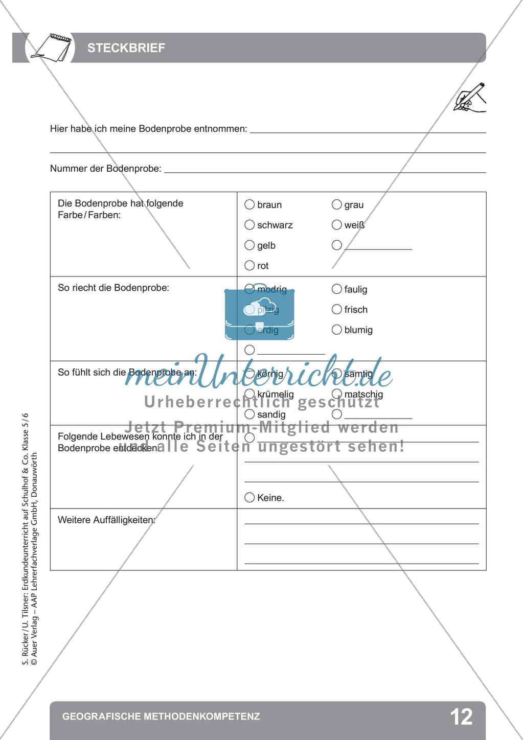 Erdkunde auf dem Schulhof: Geografische Methodenkompetenz Preview 14