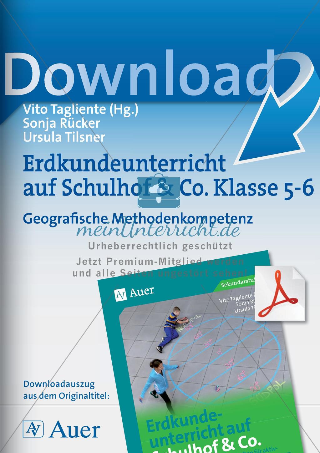 Erdkunde auf dem Schulhof: Geografische Methodenkompetenz Preview 1