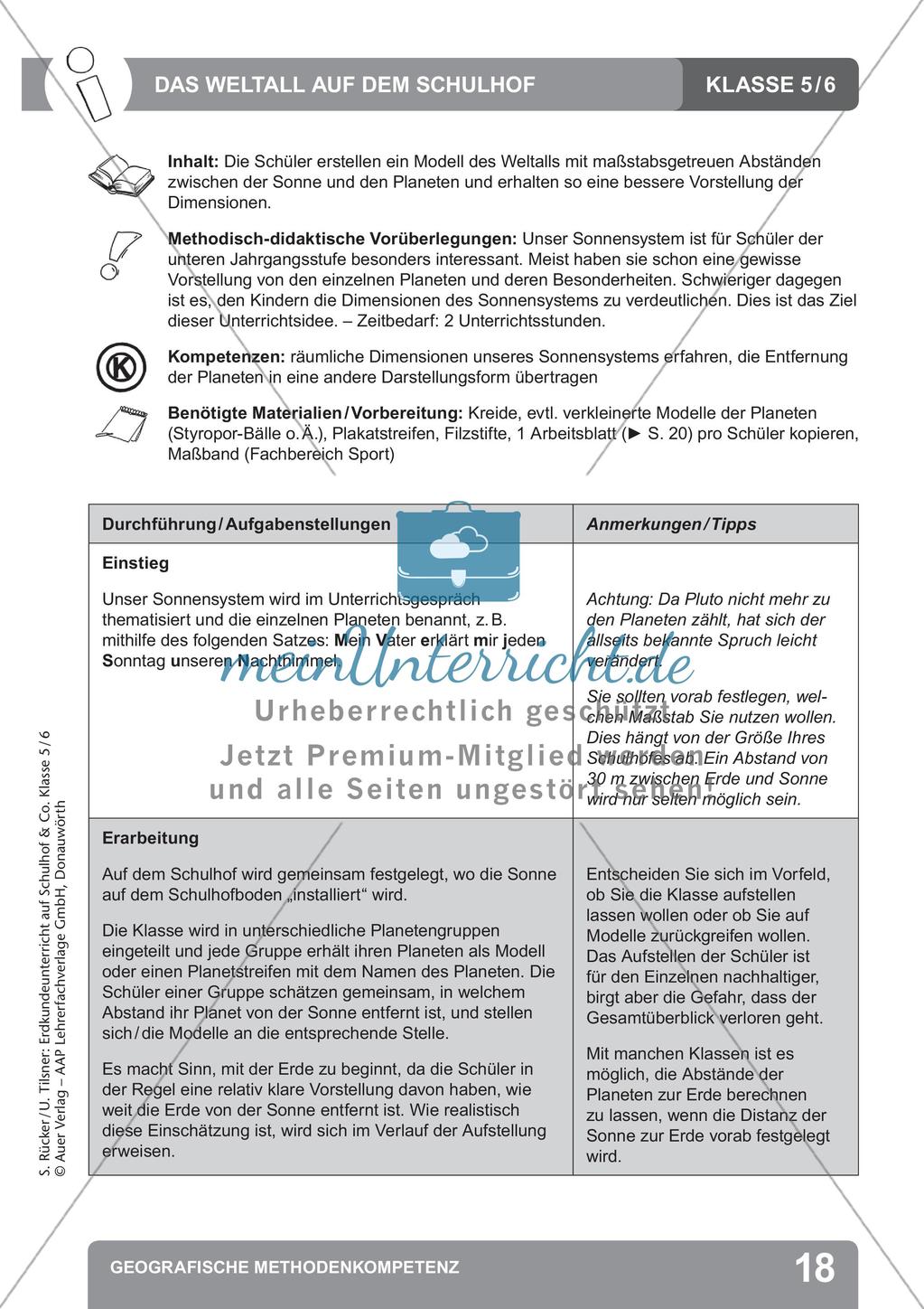 Erdkunde auf dem Schulhof: Geografische Methodenkompetenz Preview 20