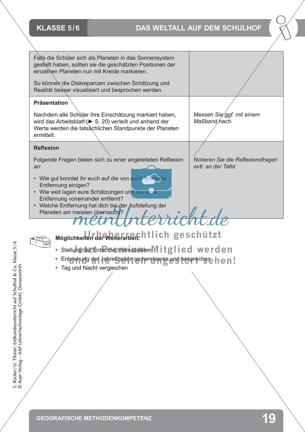 Erdkunde auf dem Schulhof: Geografische Methodenkompetenz Preview 21
