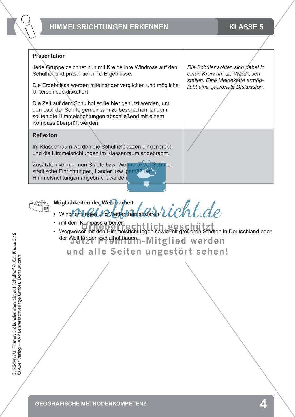 Erdkunde auf dem Schulhof: Geografische Methodenkompetenz Preview 6