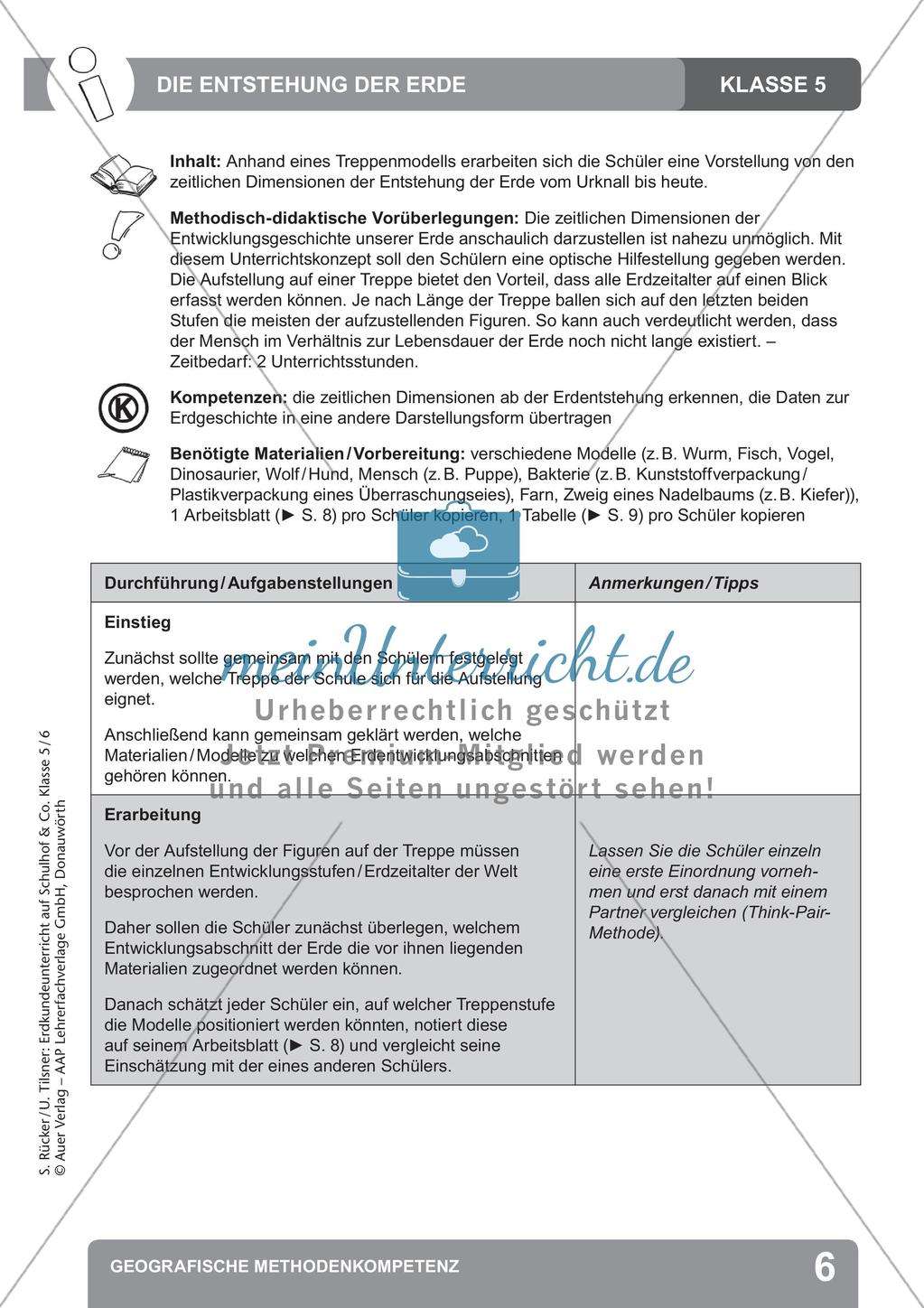 Erdkunde auf dem Schulhof: Geografische Methodenkompetenz Preview 8