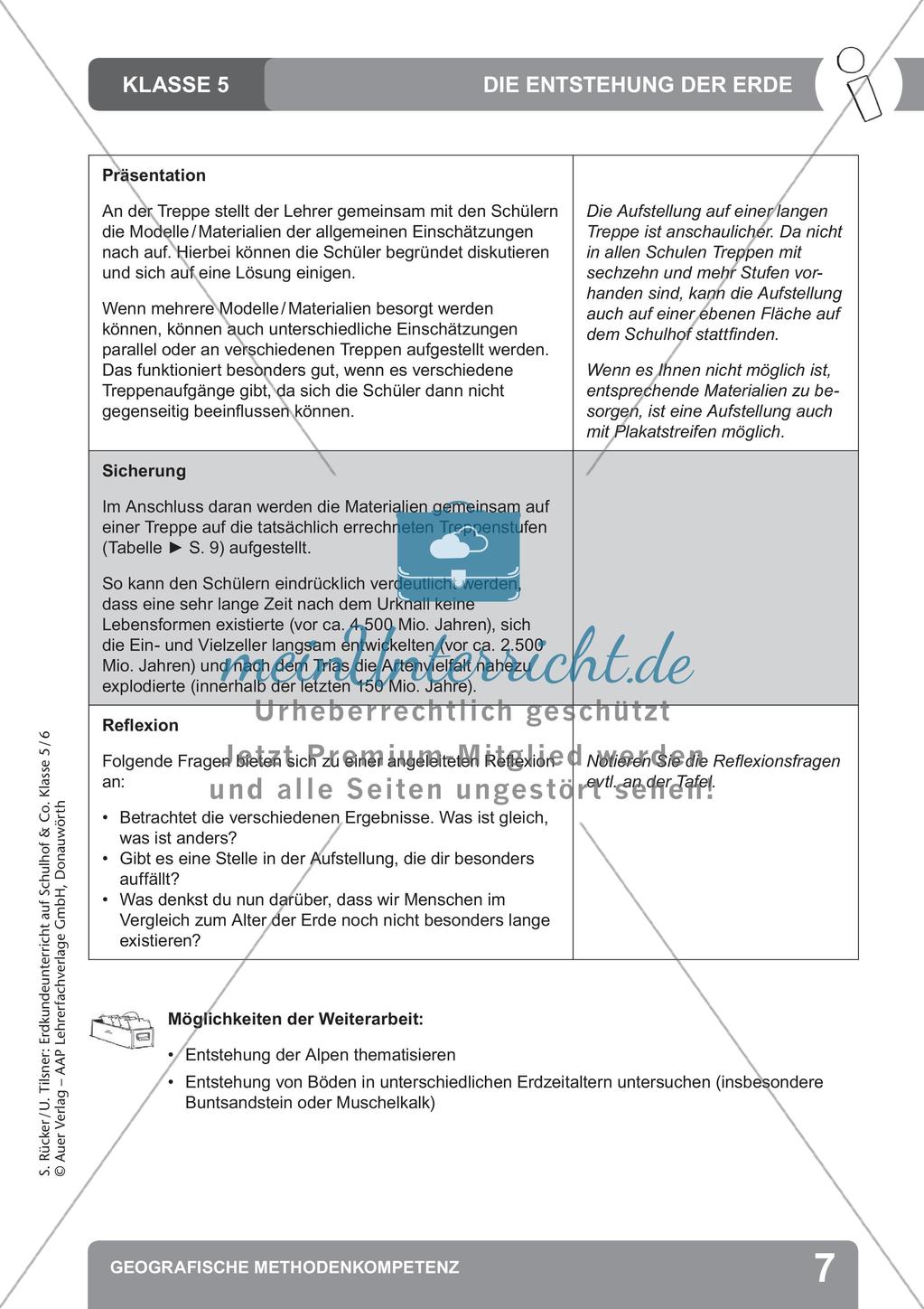 Erdkunde auf dem Schulhof: Geografische Methodenkompetenz Preview 9