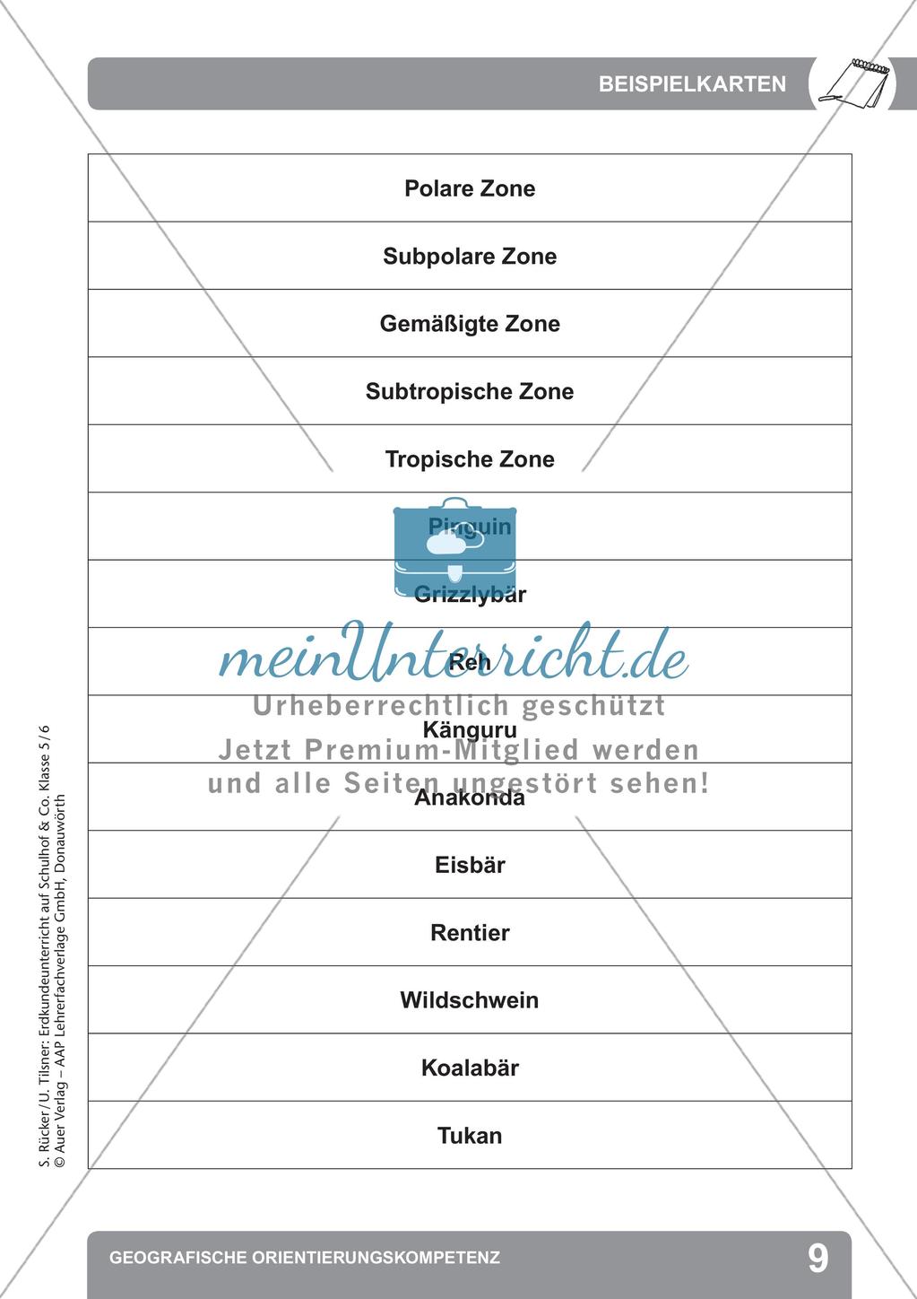Erdkunde auf dem Schulhof: Geografische Orientierungskompetenz Preview 11