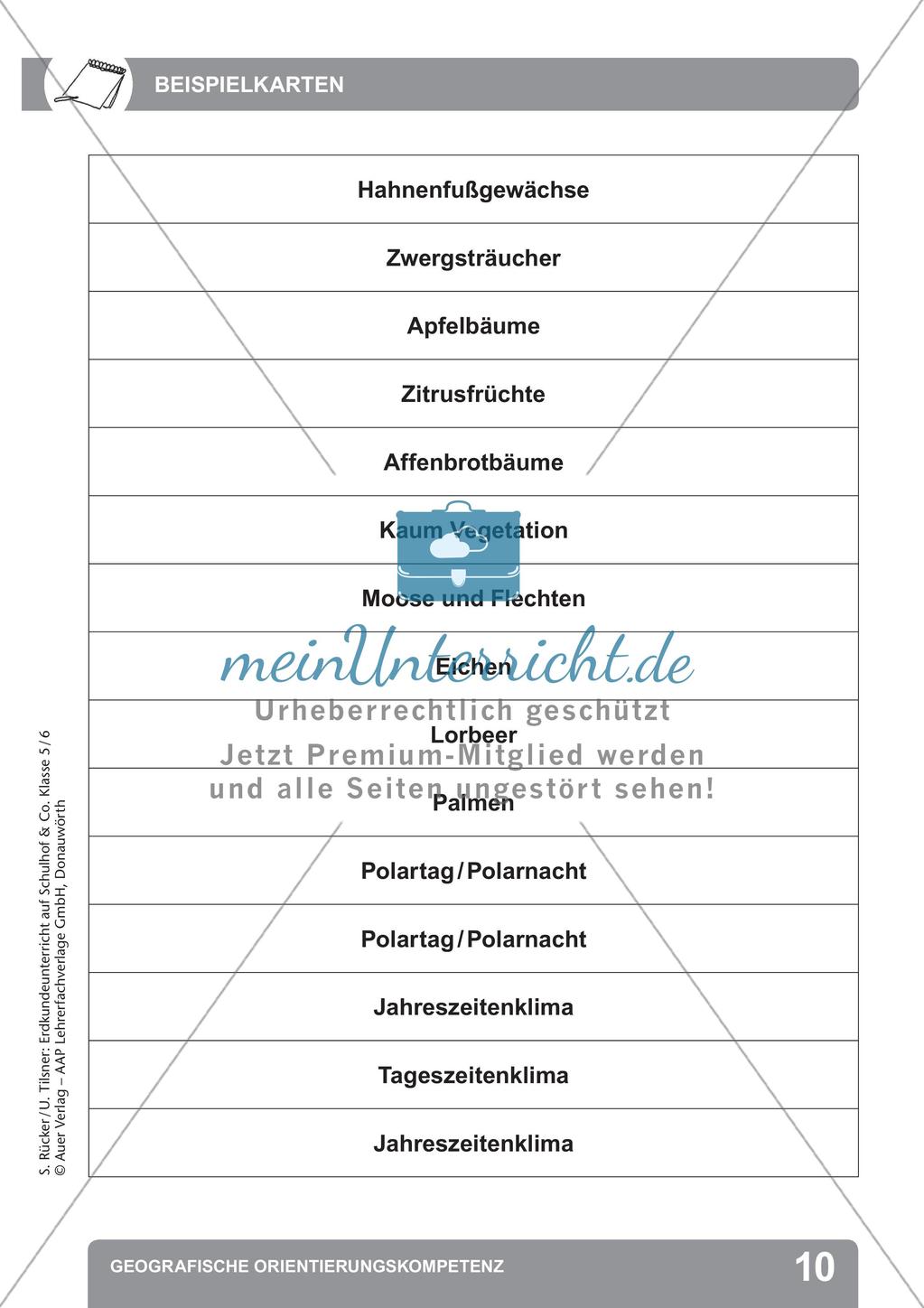 Erdkunde auf dem Schulhof: Geografische Orientierungskompetenz Preview 12