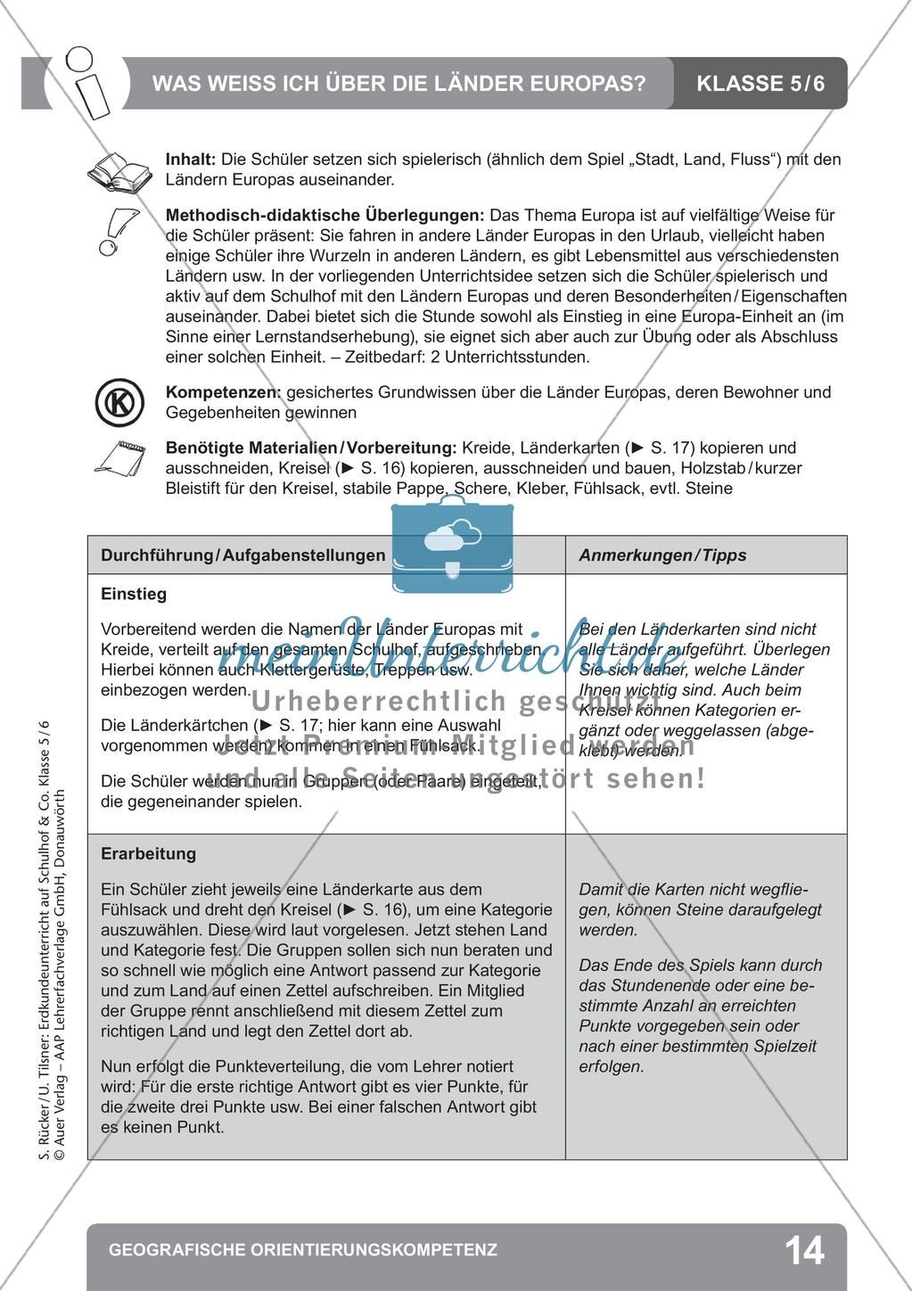 Erdkunde auf dem Schulhof: Geografische Orientierungskompetenz Preview 16