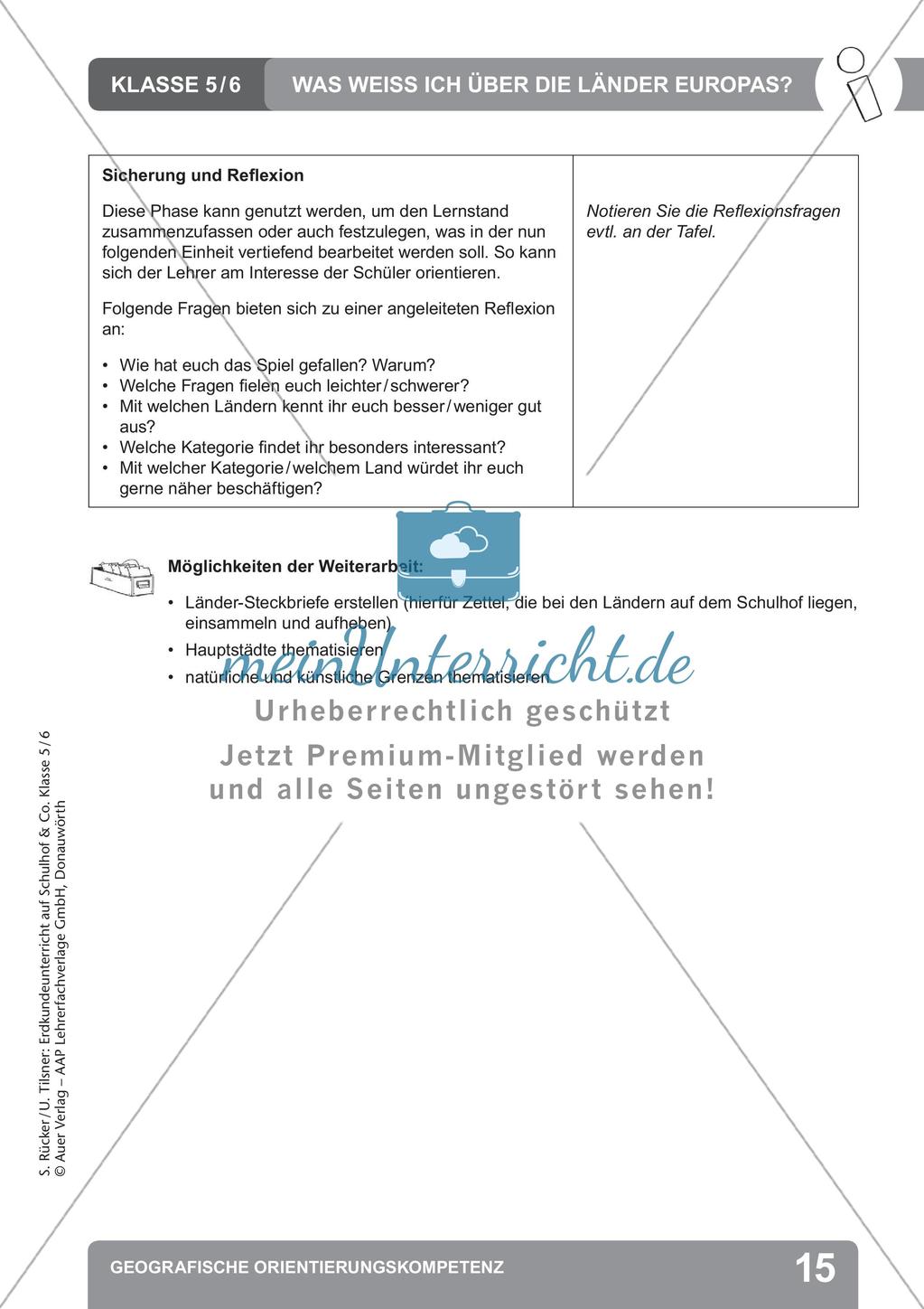 Erdkunde auf dem Schulhof: Geografische Orientierungskompetenz Preview 17