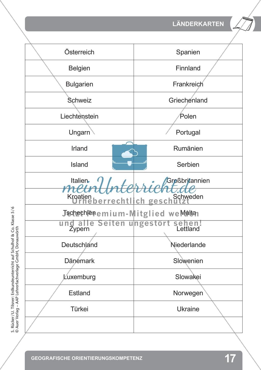 Erdkunde auf dem Schulhof: Geografische Orientierungskompetenz Preview 19