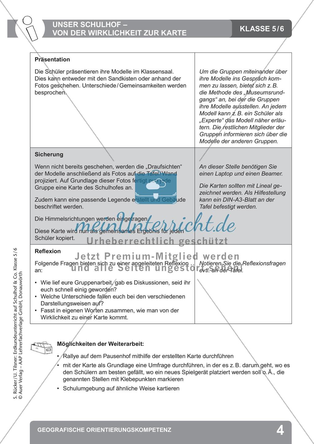 Erdkunde auf dem Schulhof: Geografische Orientierungskompetenz Preview 6
