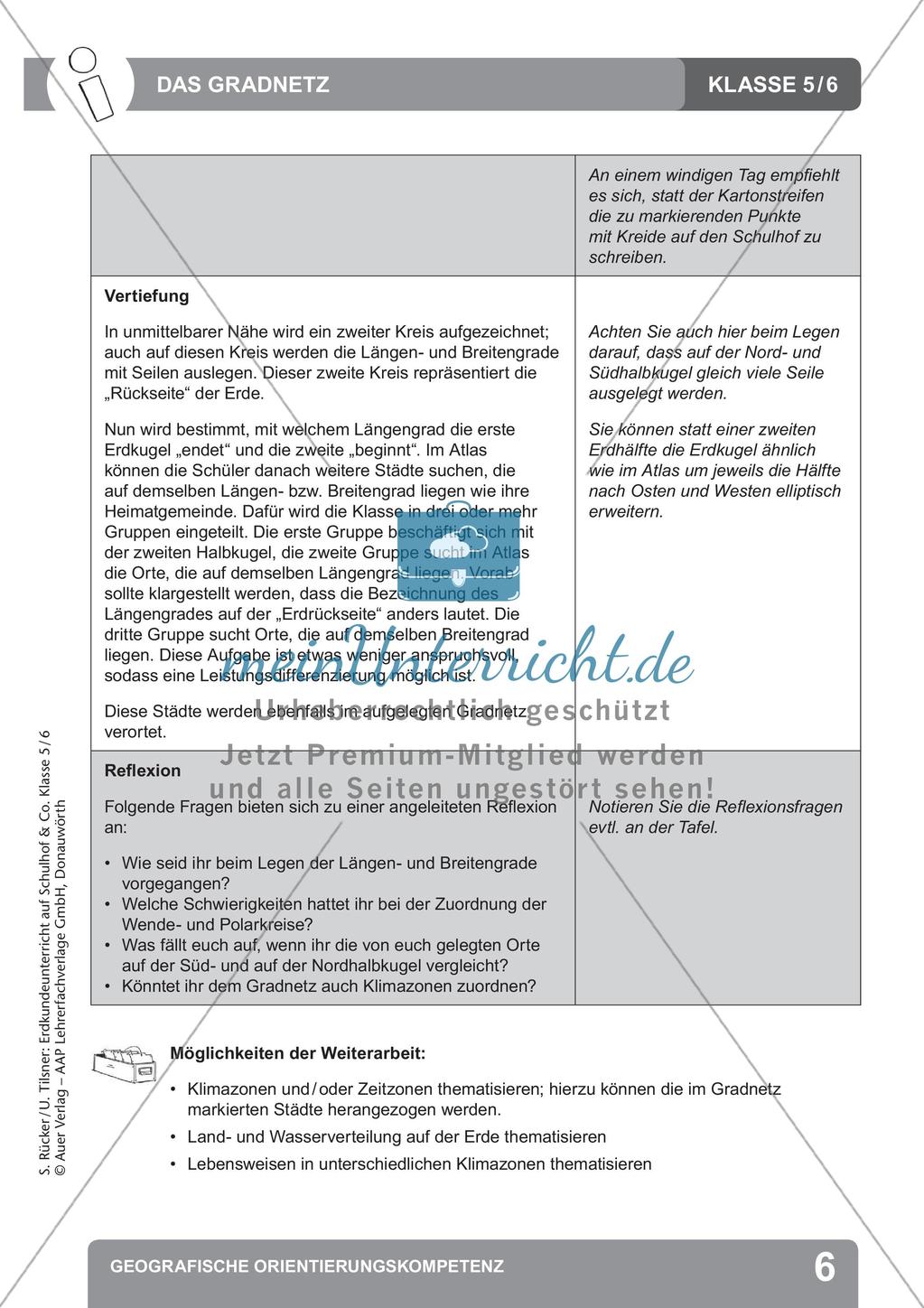 Erdkunde auf dem Schulhof: Geografische Orientierungskompetenz Preview 8