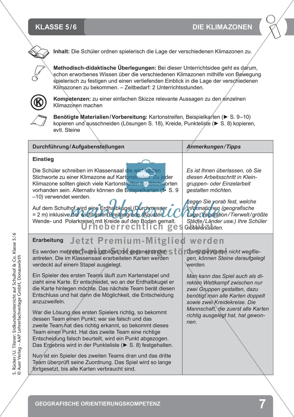 Erdkunde auf dem Schulhof: Geografische Orientierungskompetenz Preview 9