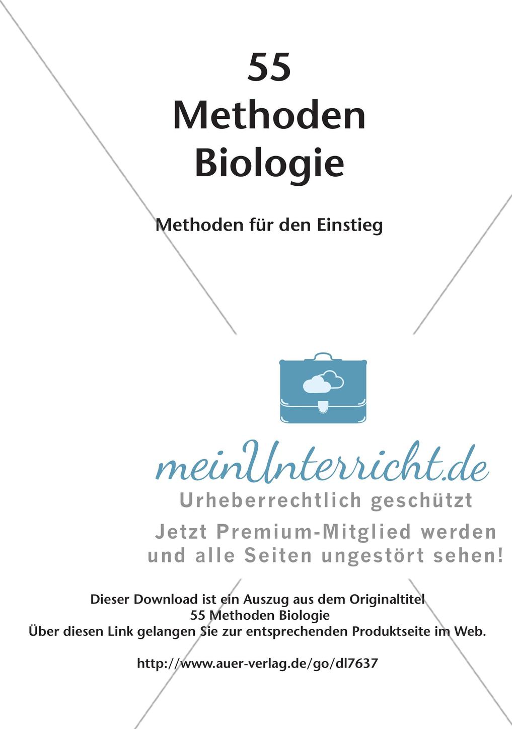 Methoden Biologie: Einstieg Preview 2