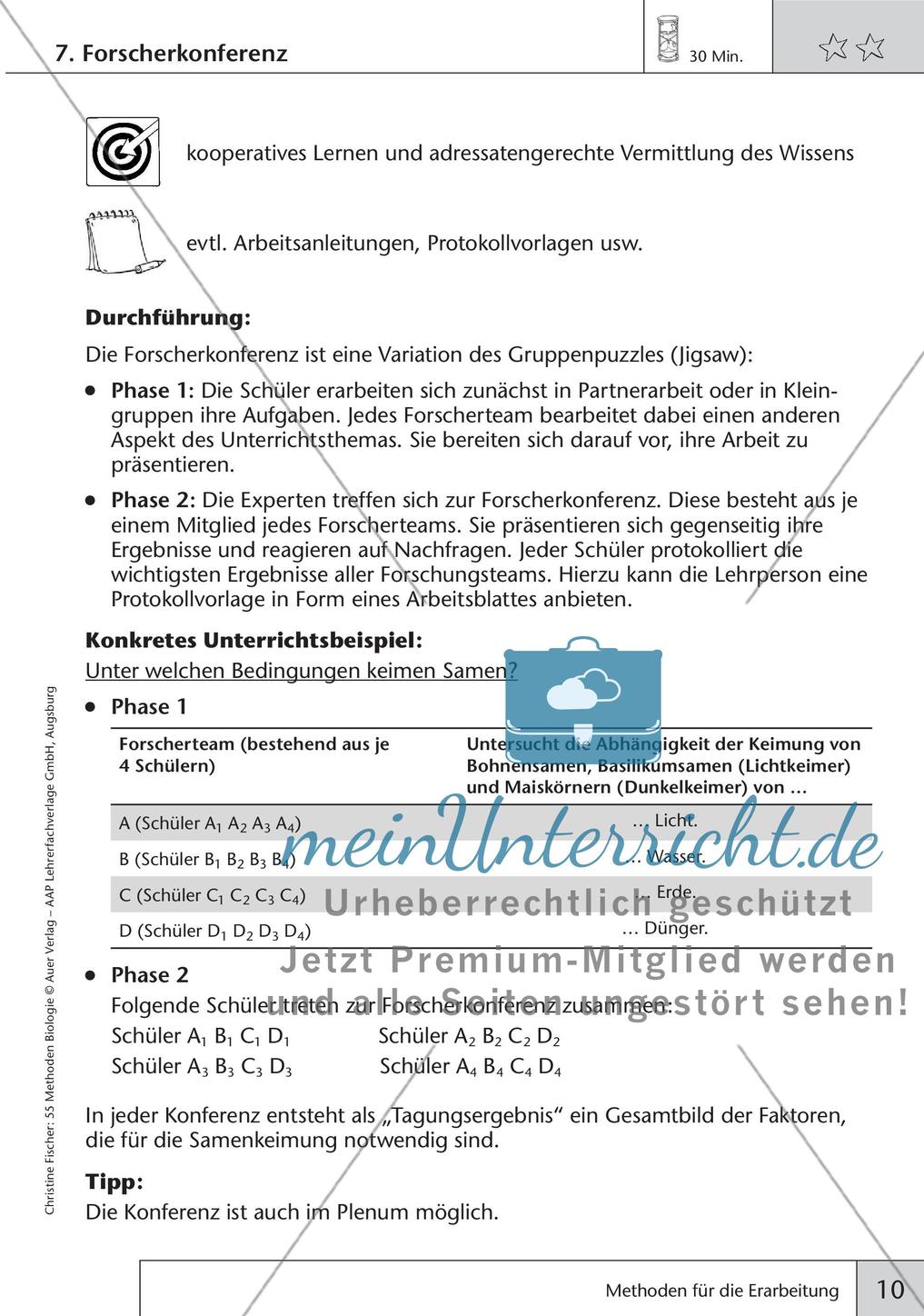 Methoden Biologie: Erarbeitung Preview 12