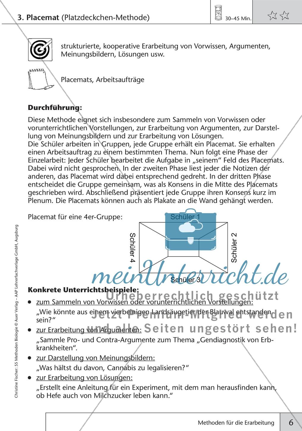 Methoden Biologie: Erarbeitung Preview 8