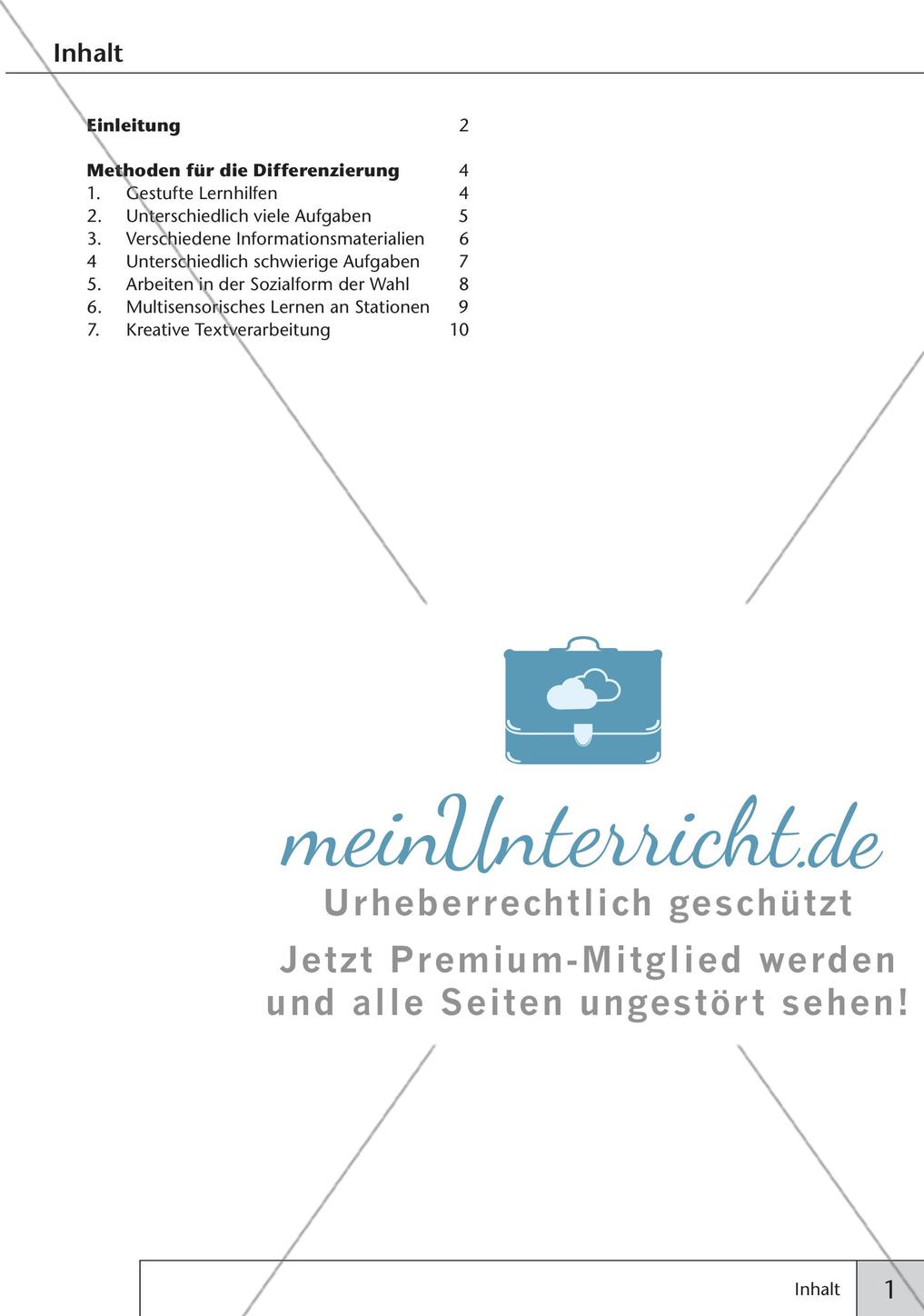 Methoden Biologie: Differenzierung Preview 3