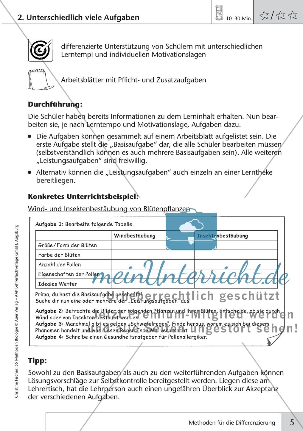 Methoden Biologie: Differenzierung Preview 7