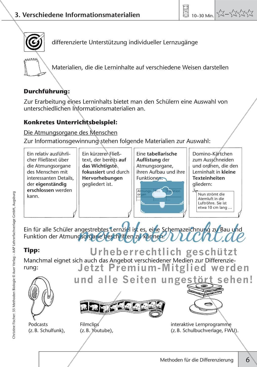 Methoden Biologie: Differenzierung Preview 8