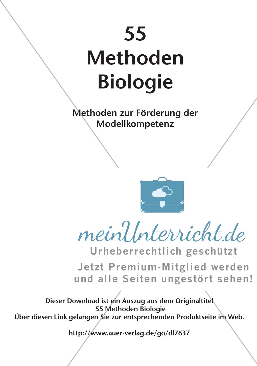 Methoden Biologie: Förderung der Modellkompetenz Preview 2