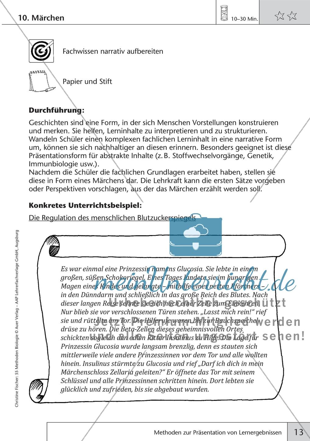 Methoden Biologie: Präsentation von Lernergebnissen Preview 15