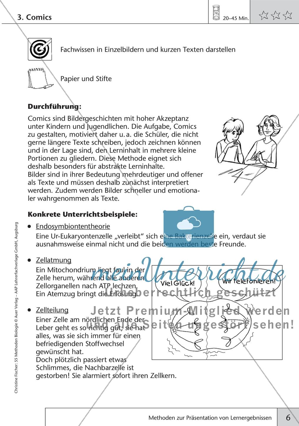 Methoden Biologie: Präsentation von Lernergebnissen Preview 8