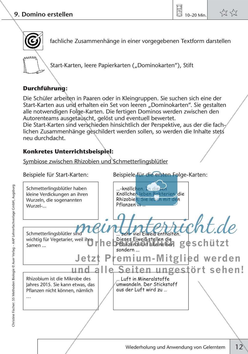 Methoden Biologie: Wiederholung und Anwendung von Gelerntem Preview 14