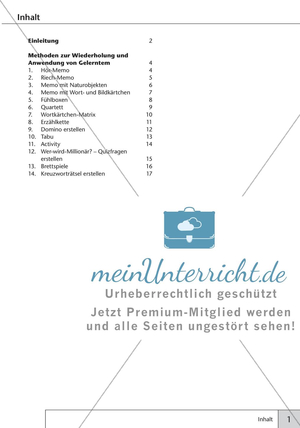 Methoden Biologie: Wiederholung und Anwendung von Gelerntem Preview 3