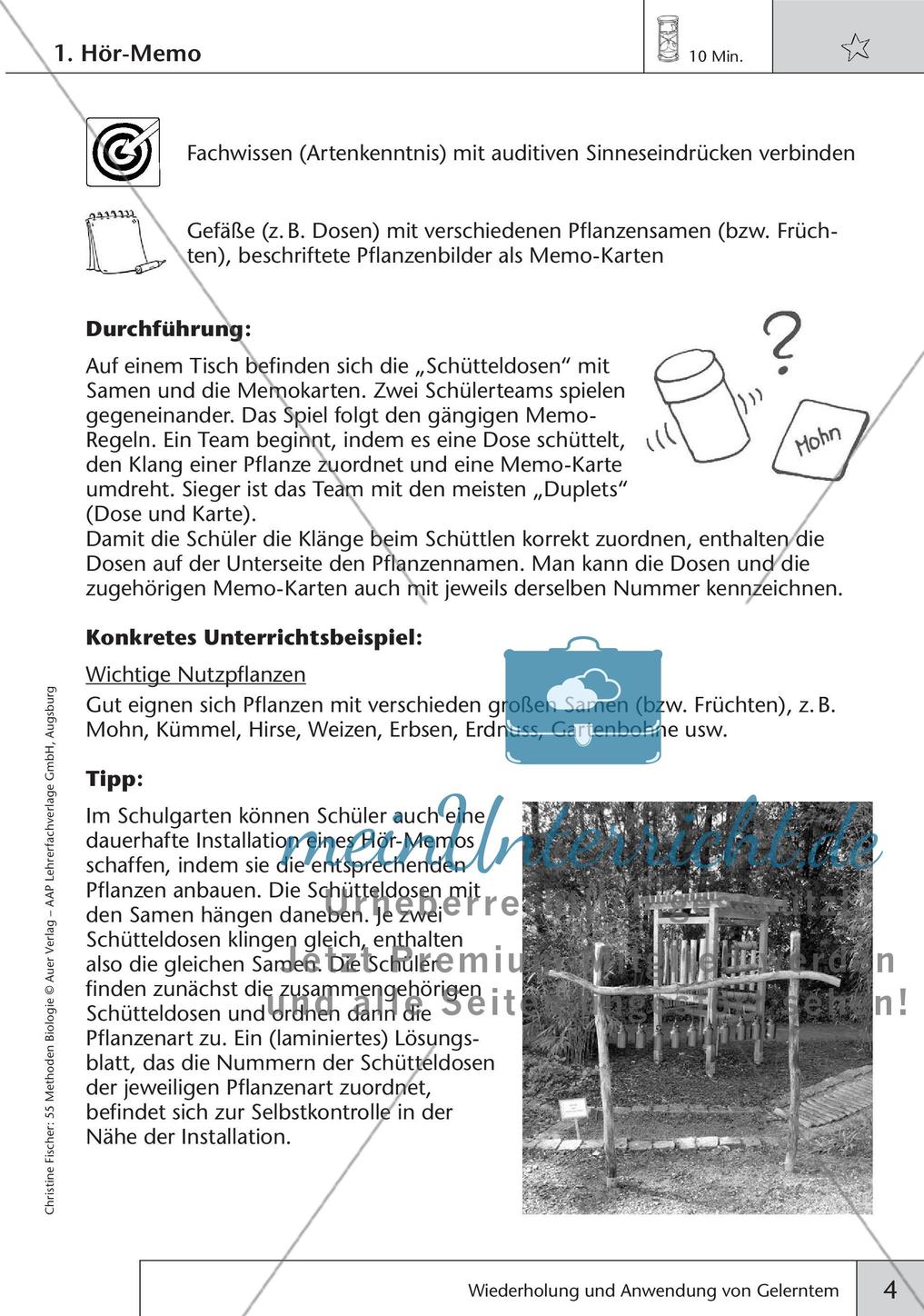 Methoden Biologie: Wiederholung und Anwendung von Gelerntem Preview 6