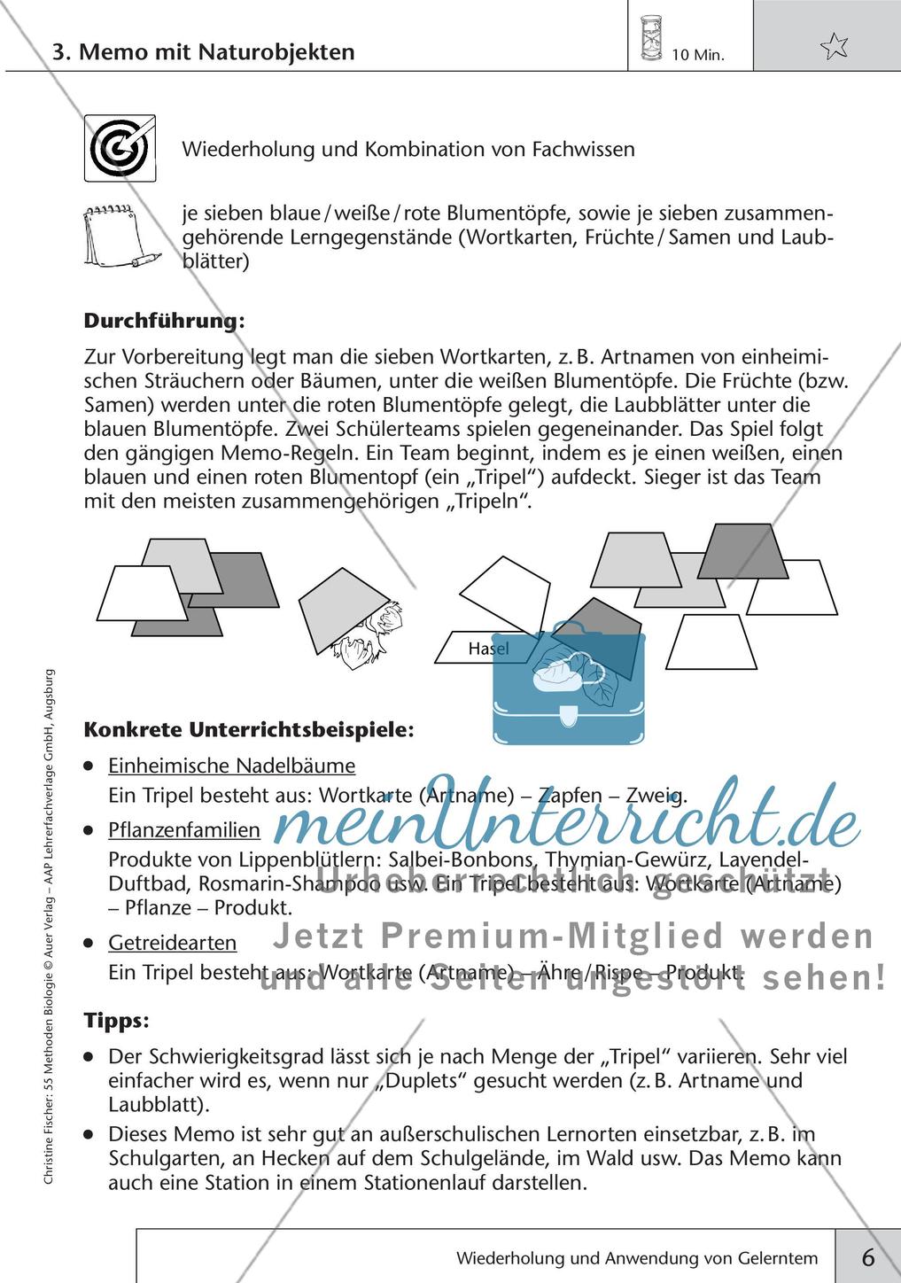 Methoden Biologie: Wiederholung und Anwendung von Gelerntem Preview 8