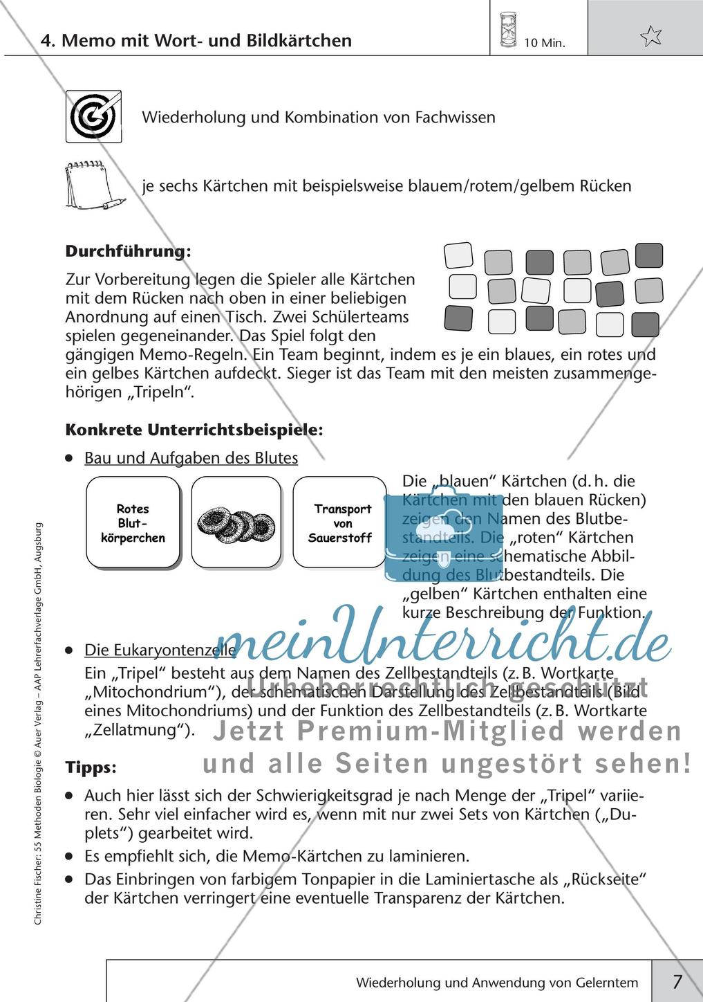 Methoden Biologie: Wiederholung und Anwendung von Gelerntem Preview 9