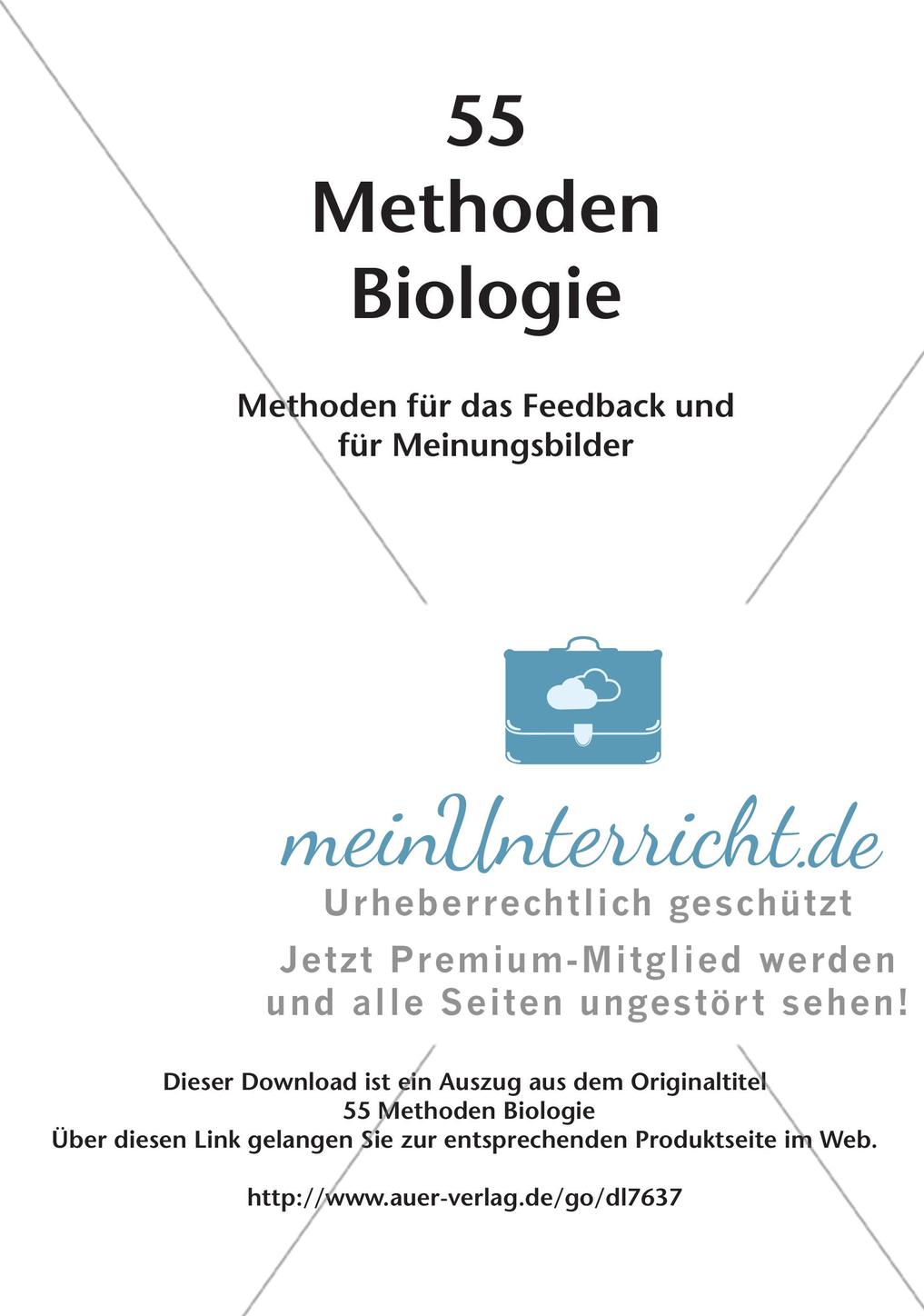 Methoden Biologie: Feedback und Meinungsbilder Preview 2