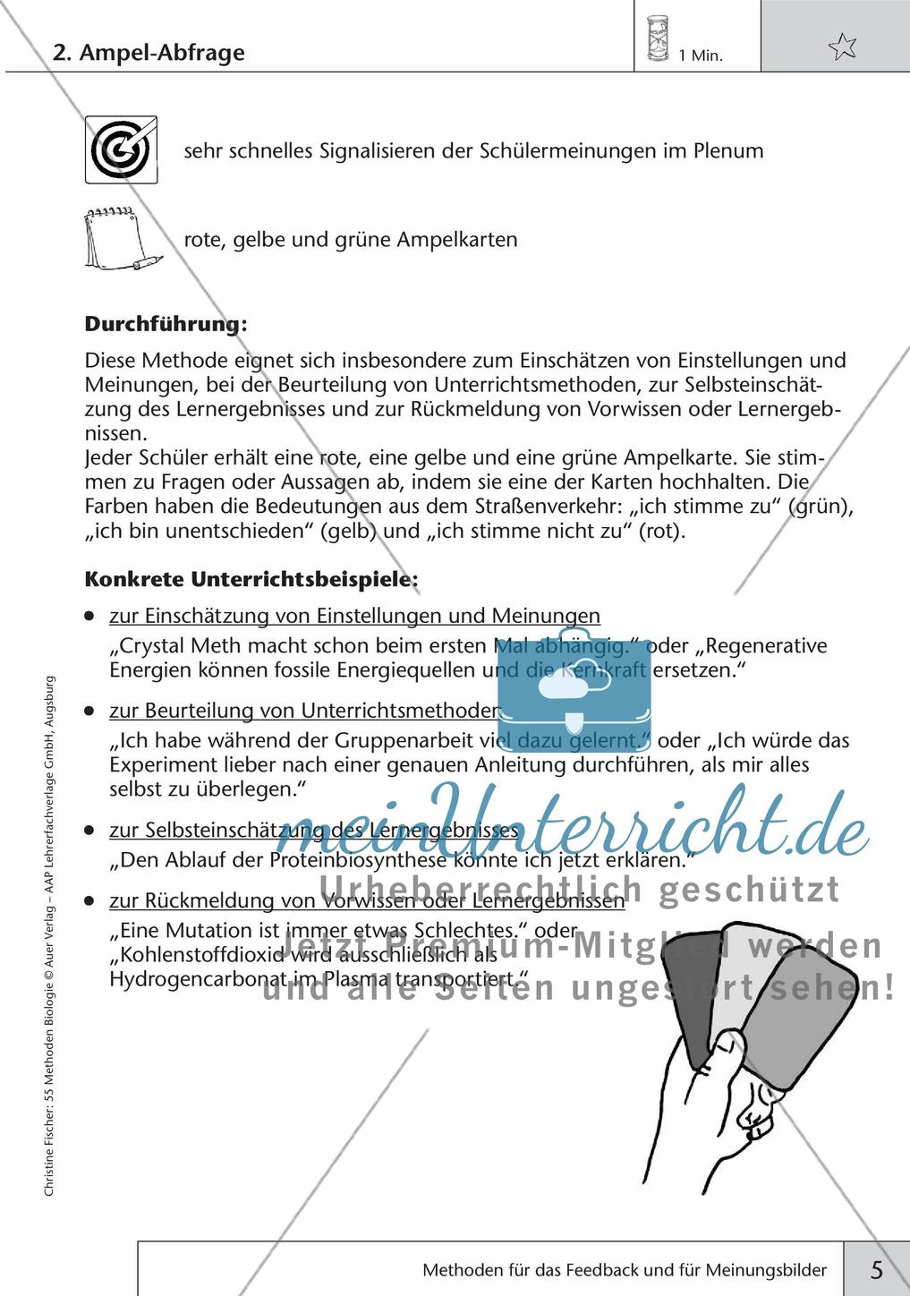 Methoden Biologie: Feedback und Meinungsbilder Preview 7