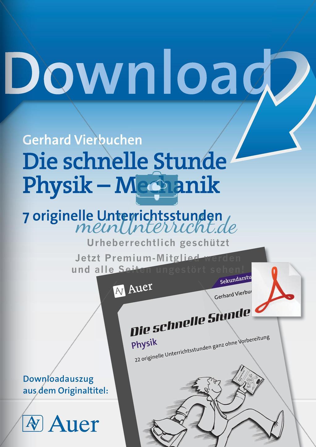 Die schnelle Stunde Physik: Mechanik Preview 1