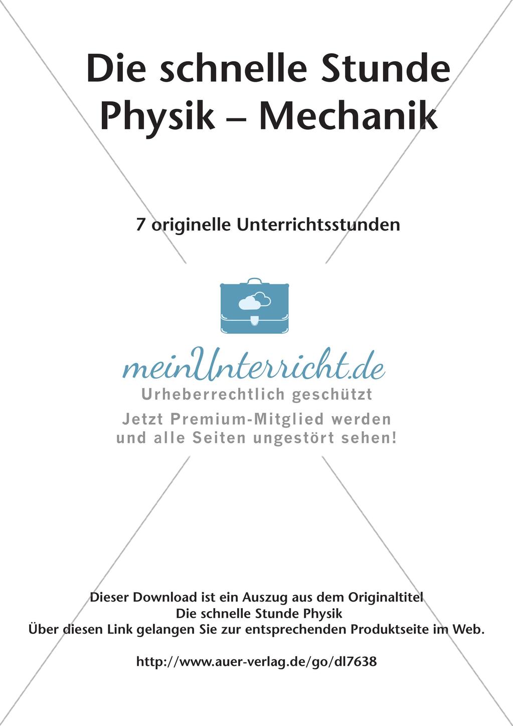 Die schnelle Stunde Physik: Mechanik Preview 2