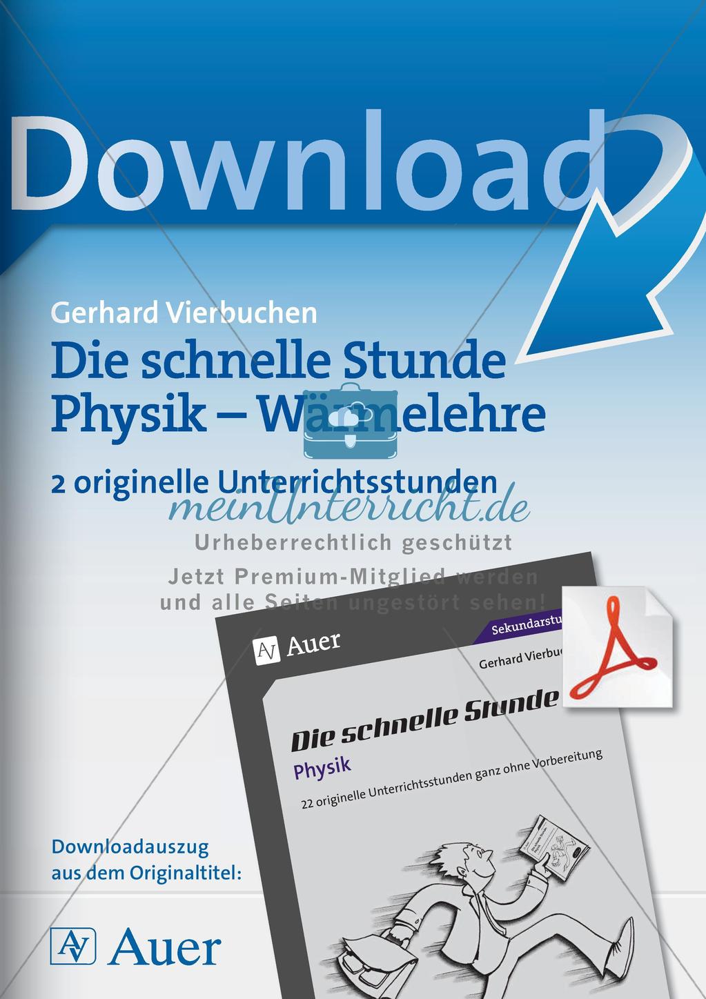 Die schnelle Stunde Physik: Wärmelehre Preview 1