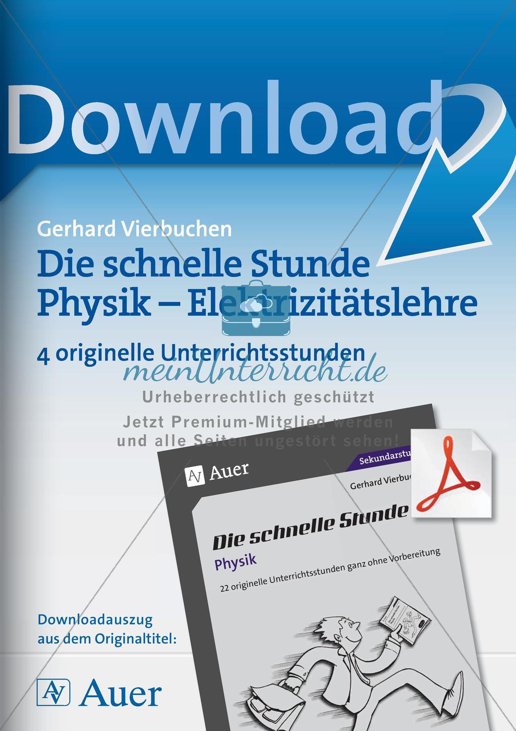 Die schnelle Stunde Physik: Elektrizitätslehre Preview 1