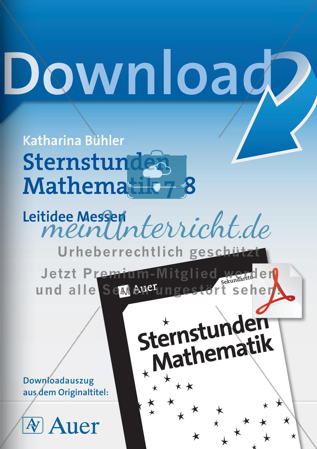 Sternstunden Mathematik: Leitidee Messen Preview 1