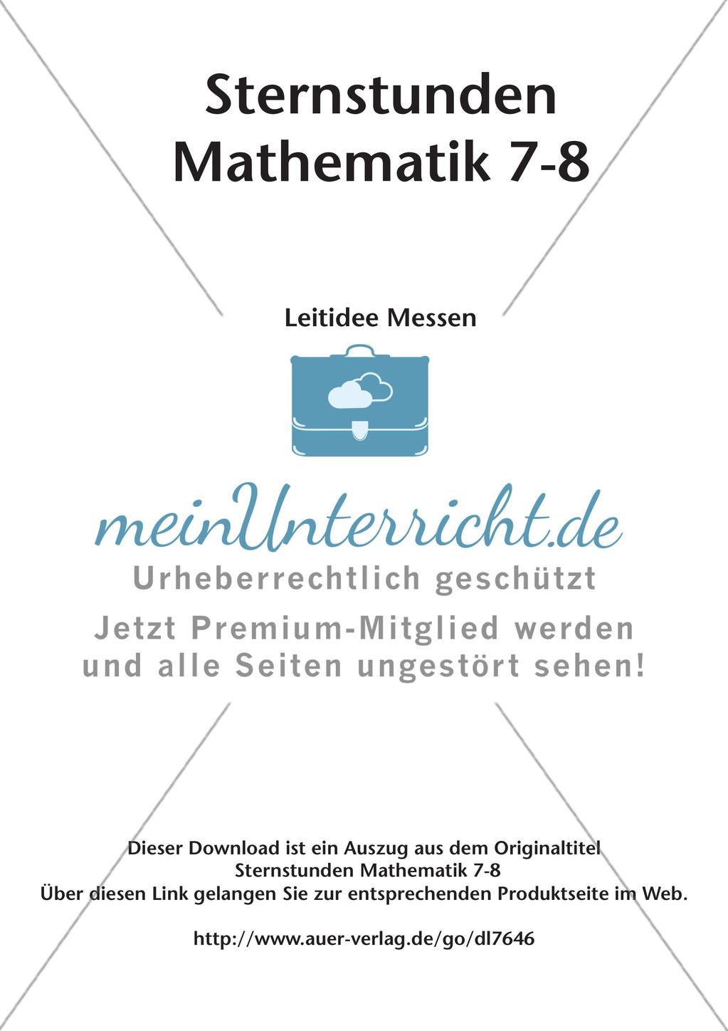 Sternstunden Mathematik: Leitidee Messen Preview 2
